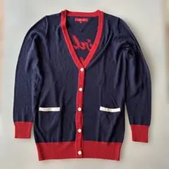 tommy girl 長袖カーディガン M ネイビー/レッドのサムネイル