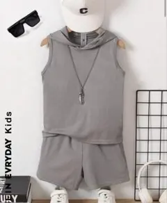 セットアップ　5y 104-110 ほつれあり