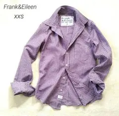 美品 フランク&アイリーン 希少Lサイズ BARRY 長袖シャツ パープル系 Frank&Eileen（フランクアンドアイリーン） Frank＆Eileen【フランク