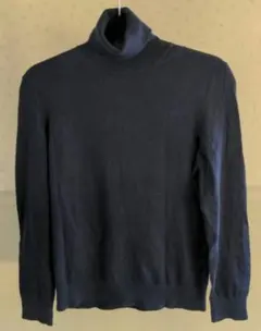 セール！ネイビー タートルネックセーター サイズLXL