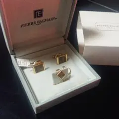 PIERRE BALMAN PARIS カフスボタン、ネクタイピン3点セット