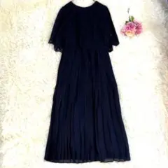 美品　ELENA マタニティ ワンピース 授乳口付き ネイビー フォーマルドレス