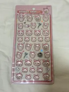 ちいかわ　ボンボンドロップシール　古本屋　カニちゃん