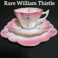 美品 希少 Shelle ケーキプレート 手書き アンティーク グリーン