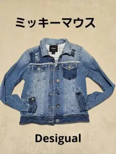 レア　ミッキーマウス刺繍デニムジャケットディズニー&Desigual