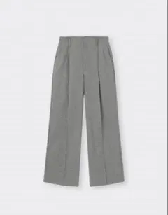 GU ブラッシュドジャージーワイドパンツ 女性XS グレー