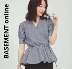 BASEMENTonline カシュクールギンガムチェックブラウスのサムネイル