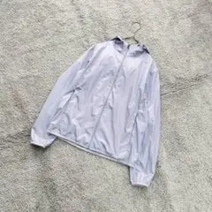 C121【ユニクロ】ポケッタブルパーカー/パープル/スポーツ/薄手/M