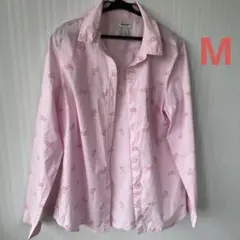 Old Navy 自転車柄 長袖シャツ ピンク Mのサムネイル
