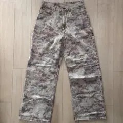 ZARA/総柄 デニムパンツ