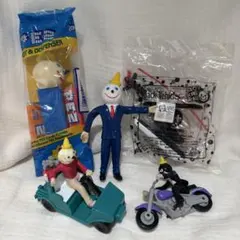 ジャックインザボックス　PEZディスペンサー　フィギア　社長セット