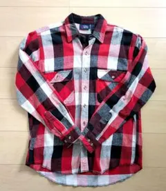 定番柄！FIVEBROTHER　ファイブブラザー　ネルシャツ　リペア品