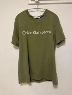 Calvin Klein Jeans Tシャツ L オリーブグリーン
