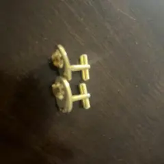 ゴールドカフス オレンジストーン付き