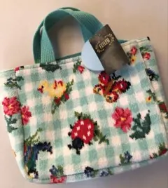 新品未使用　フェイラー ハイジチェック　バッグインミニトート　グリーン　トート