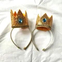 王冠　カチューシャ　ティアラ　ヘッドドレス 2個セット　子ども　ハロウィン