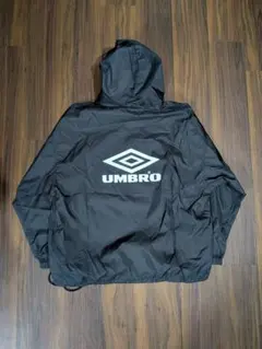 UMBRO アンブロ ナイロン プルオーバー 黒 S アノラック パーカー