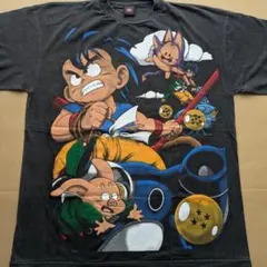 激レア 鳥山明 ドラゴンボールZ 超 無印 孫悟空 ブルマ アニメ Tシャツ