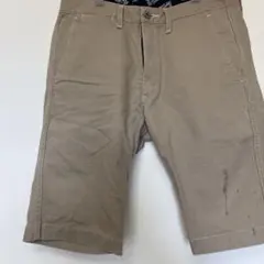 桃太郎ジーンズ　メンズ ショートパンツ ベージュ ハーフパンツ32インチのサムネイル