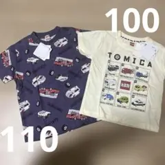 新品タグ付き バースデイ トミカ 総柄Tシャツ 2枚セット