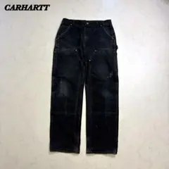 N*s様 雰囲気最高！Carhartt ダブルニー ワークパンツ フェードブラッ