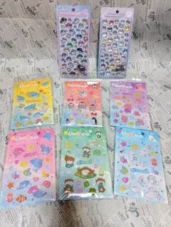 水族館限定ボンボンドロップシール[正規品]２個 ぷっくりシール６個まとめ売り