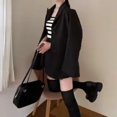 ROYAL PARTY ジャケット　スカート　セットアップ　ブラック