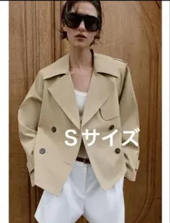 【完売品】ZARA 調節可能なウエスト ショートトレンチコート Sサイズ 新品 完売品⭐︎ZARA 調節可能なウエスト ショートトレンチコート S - メルカリ
