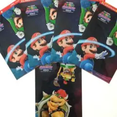 ⑦　サントリークラフトボス　マリオギミッククリアファイル　5枚