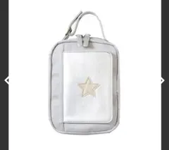 ワンタッチおむつポーチ(フラップ付き)　グレー