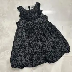 BeBeノースリーブ花柄ワンピース 120cm