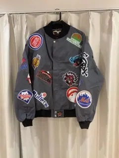 グレー ボンバージャケット