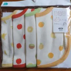 【新品】フルーツ柄　ベビースタイ４枚セット売り