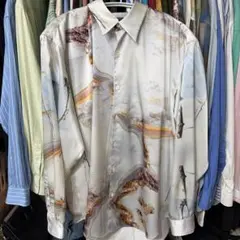 semoh 総柄シャツ　ホワイト　size2