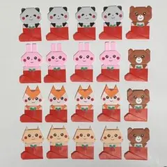 [サンタのブーツと動物] 増量可能 メダルに変更可能 ハンドメイド 折り紙