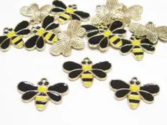 ミツバチ　蜜蜂　チャーム　パーツ　１５個！★★B