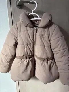 BeBe ベージュ フード付き中綿コート