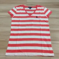 RALPH LAUREN ボーダー Vネック Tシャツ S/Pのサムネイル