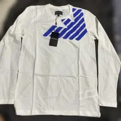 EMPORIO ARMANI ホワイト ロングスリーブ Tシャツ　14A166㎝