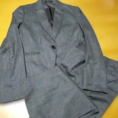 COMME CA DU MODE パンツスーツ　グレーストライプ 13