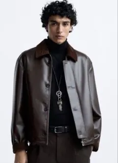 Zara ORIGINS レザージャケットのサムネイル