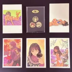 【公式限定品/廃盤】桂正和 I"s アイズ ピンバッジ＆ポストカード5枚