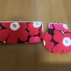 マリメッコ　がま口ポーチセット