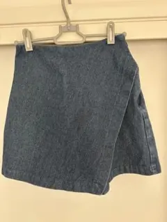 mysticデニム ラップショートパンツ レディース