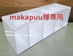 アクリル水槽 可動式セパレートタイプ 四面白艶あり1200×300×300