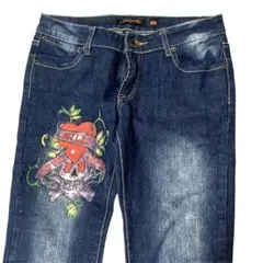 激レア！Ed Hardy エドハーディー デニム ラインストーン 00s y2kのサムネイル