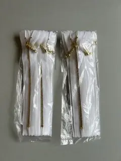 YKK16cm玉付き金属ファスナー　20本