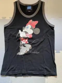Roen Disney ミニーマウス タンクトップ 黒 メンズ ロエン ミッキー