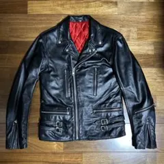 Lsize/極美品✨ Lui's シングルライダース ラムレザー 羊革 黒 2025年最新】Lui'sルイス ラムレザージャケットの人気アイテム