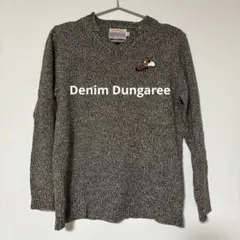 美品★Denim Dungaree デニムダンガリースヌーピーセーター Lサイズ